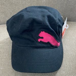 Puma Clairmont Women’s Military cap, black & pink - NO TAGS